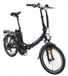 smartEC Elektrofahrräder smartEC Camp-20D Klapprad E-Bike 20 Zoll Anfahrhilfe 7 Gänge Fahrunterstützung 25 km / h Reichweite 100 km Li-Ion-Akku 36V / 15, 6AH (Schwarz)