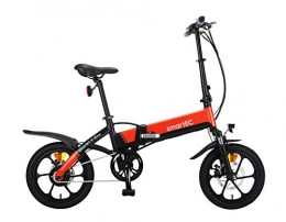 smartEC Elektrofahrräder smartEC Camp-Mini Klapprad Mini E-Bike, 16 Zoll, Hinterrad-Nabenmotor, Fahrunterstützung 25 km / h, Samsung Li-Ion-Akku 36V / 250 Watt, Anfahrhilfe, Reichweite 60 km (Orange)