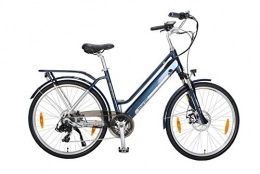 smartEC Elektrofahrräder smartEC Trek-26D Trekking E-Bike 26 Zoll, 7 Gänge, Rahmen-Akku, Fahrunterstützung 25 km / h, Hinterrad-Nabenmotor, Li-Ion-Akku 36v, 250 Watt, Reichweite 70 km