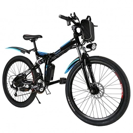 Speedrid Elektrofahrräder Speedrid Elektrofahrrad 26 Zoll Elektro-Faltrad für Erwachsene E-Bike Elektro-Mountainbike mit doppelter Stoßdämpfung, Schriftart und Scheibenbremsen hinten und professionellem 21-Gang-Gang