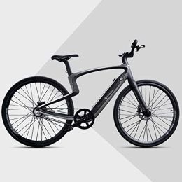 trends4cents Fahrräder trends4cents NewUrtopia Smartes Voll-Carbon E-Bike Gr. L, Modell Lyra (schwarz silberfarben) 35Nm Blinker Projektion Anti Diebstahl Navi App Sprachsteuerung KI Ultraleicht