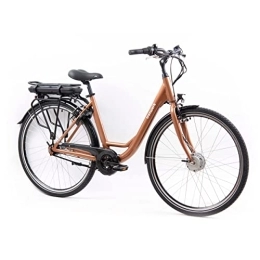 tretwerk DIREKT gute Räder Elektrofahrräder TRETWERK - 28 Zoll E-Bike Damen Pedelec - Cloud orange - E-Citybike Damenfahrrad mit 7 Gang Shimano Nexus Nabenschaltung - Elektrofahrrad mit Frontmotor 250W, 36V