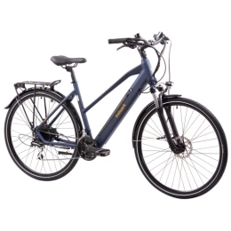 tretwerk DIREKT gute Räder Elektrofahrräder TRETWERK - 28 Zoll E-Bike Damen Pedelec - Seville 5.0 blau - E-Trekkingbike Damenfahrrad mit hoher Reichweite und 24 Gang Shimano Kettenschaltung - Elektrofahrrad mit Hecknabenmotor 250W, 36V