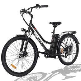 VARUN Fahrräder VARUN 26 Zoll E-Bike Damen Herren Elektrofahrrad Shimano 7 Gänge Pedelec E-Citybike mit 250W Motor 36V 10.4Ah Lithium-Ionen-Akku E-Fahrrad für Erwachsene