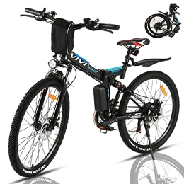 Vivi Elektrofahrräder VIVI Ebike Mountainbike 26 Zoll Klappbar E-Bike 250W E-Faltrad Elektrofahrrad mit Abnehmbare 36V 8Ah Lithium-Ionen-Batterie, Shimano 21-Gang E Bike Herren Damen