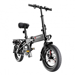 XMIMI Fahrräder XMIMI Elektrisches Fahrrad, das tragbares kleines Rollerlithiumbatterieauto des elektrischen Fahrrades faltet, Erwachsene Mnner und Frauen Fahren Rad