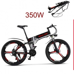 XXCY Elektrofahrräder XXCY Elektrisches faltendes Fahrrad der Mountainbike-Männer MTB M80 10.2Ah Lithium-Ionbatterie 5 Niveaus PAS-Geschwindigkeit Hohe Funktionstachometer 50-60 Radfahren-Strecke Zwei Suspension