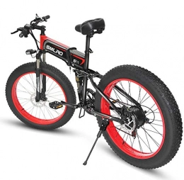 XXCY Elektrofahrräder XXCY faltendes elektrisches Fahrrad 500w E-Bike 26"* 4.0 Fetter Reifen 48v 15ah Batterie LCD-Anzeig (26‘ Orange)