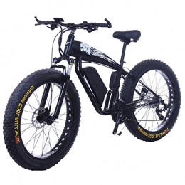 ZJGZDCP Elektrofahrräder ZJGZDCP 48V 10AH Elektro-Bike 26 X 4.0 Zoll Fat Tire 30 Geschwindigkeit E Bikes Schalthebel Elektrorder for Erwachsene Weiblich / Mnnlich for Mountainbike-Schnee-Fahrrad (Color : 15Ah, Size : Black)