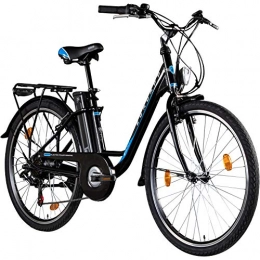 Zndapp Elektrofahrräder Zündapp E-Bike 26 Zoll Citybike Pedelec Z500 E Damenrad Elektrofahrrad Stadtrad (schwarz, 43 cm)