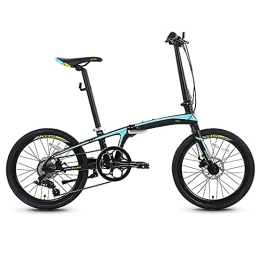 DODOBD Falträder 20 Zoll Faltrad Klapprad, Faltfahrrad für Herren und Damen, Licht Aluminium Faltrad, Erwachsene Tragbares Fahrrad Stadtfahrrad, für Erwachsene Ultraleichtes Tragbares