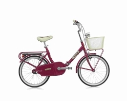 Cicli Cinzia Fahrräder 20 Zoll Klapprad Cinzia Smarty 6 Gänge mit Korb Rot