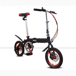 AIAI Falträder AIAIⓇ Klappfahrrad aluminiumlegierung Speed Shift ultraleichte tragbare Mini Student Erwachsene männer und Frauen Roller 34cm Rad - schwarz