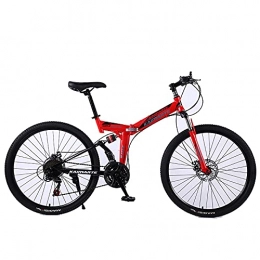 ASPZQ Falträder ASPZQ Dual-Scheibenbremse-Faltrad, Komfortables Mobiler Tragbares Kompaktes Leichte Faltende Mountainbike Erwachsene Student Lightweight Bike, C, 24 inch 21 Speed