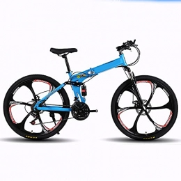 ASPZQ Falträder ASPZQ Faltendes Mountainbike, Komfortables Mobiles Portable Kompakte Leichte Faltende Faltungsrad Erwachsener Student Leichte Fahrrad, E, 26 inches