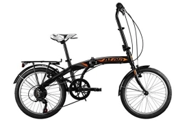 Atala Fahrräder Atala Neues Modell 2020 Ultrakompaktes Klapprad Blue Lake 20 Zoll, Farbe Schwarz - Orange, 6 Geschwindigkeiten