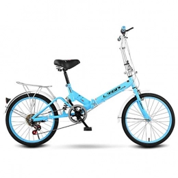 BEIGOO Fahrräder BEIGOO Leicht Und Stabil Mini Faltrad Klapprad, 6 Gang Scheibenbremse Stoßdämpfer Folding Bike Klappfahrrad, Unisex Erwachsene City Bike, Verstellbarer Sitz Und Lenker-C-20Zoll