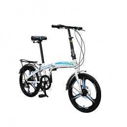 Bike Fahrräder Bike 20 In Klappräder Leicht Und Tragbar Männer Und Frauen Kleine Fahrräder Stufe 7 Variable Geschwindigkeit Integriertes DREI-Messer-Rad Aus Magnesium-Aluminiumlegierung Faltbares Fahrrad Citybike