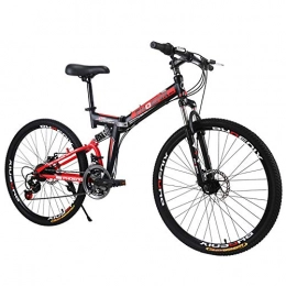 Bike Fahrräder Bike 26 Zoll 24 Geschwindigkeit Zusammenklappbares Mountainbike Doppelte Stoßdämpfung Doppelscheibenbremse Fahrrad Mit Variabler Geschwindigkeit Unisex Citybike Rennwagen Straßenfahrzeuge