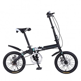 CHEZI Falträder CHEZI Folding bikeKlapprad Rahmenleuchte aus Karbonstahl vorne und hinten Scheibenbremsen 16 Zoll