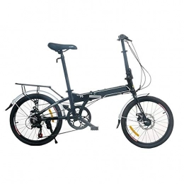CHEZI Falträder CHEZI Light bicycleFaltauto vorne und hinten Scheibenbremsen Aluminiumrahmen Sport Faltrad 20 Zoll 7 Geschwindigkeit