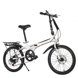 CHEZI Falträder CHEZI Mountain bikeKlappbare Mountainbike-Rahmen aus hochkohlenstoffhaltigem Stahl mit Shock-Scheibenbremsen für Erwachsene Jugend 20 Zoll