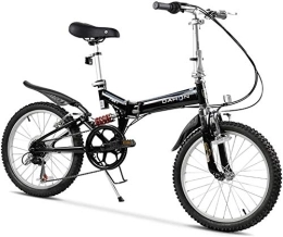 Aoyo Falträder Erwachsene Mountain Bikes, 20 Zoll 6 Gang Full Suspension Fahrrad, High-Carbon Stahlrahmen, Männer Frauen Gebirgsfahrrad, faltendes Fahrrad,