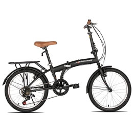 ivil Fahrräder Huntaway Bike Faltrad, Klapprad in 20 Zoll Hollandfahrrad Fahrrad für Herren, Jungen, Mädchen und Damen - 6 Gang Schaltung Schwarz