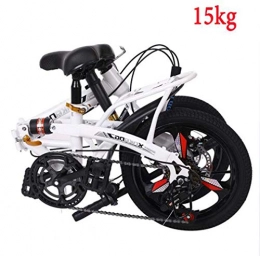 JI TA Falträder JI TA Citybike Damen Herren 20 Zoll Klapprad Faltrad Aluminium Leicht Falträder Klappräder Männer Faltbar Fahrrad Erwachsene Mit Kinder Unisex Klappfahrrad Urban Bike / White