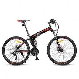 JLRTY Fahrräder JLRTY Mountainbike Mountainbike, Faltbare Carbon-Stahlrahmen Fahrräder, Doppelaufhebung-und Dual-Scheibenbremse, 26-Zoll-Rad, 27 Geschwindigkeit