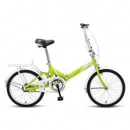 Klappräder Falträder Klappräder Sportfahrrad Mountain Power Fahrrad Faltbares Fahrrad Tragbare Aufbewahrung Fahrrad für Erwachsene 20 Zoll Offroad-Sportfahrrad (Color : Green, Size : 160 * 10 * 110cm)