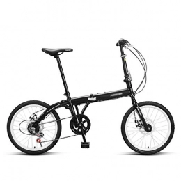 Klappräder Falträder Klappräder Sportfahrräder tragbare Falträder ultraleichte Erwachsene Männer und Frauen kleine Fahrräder 16-Zoll-Sportfahrräder mit Variabler Geschwindigkeit (Color : Black, Size : 125 * 10 * 102cm)