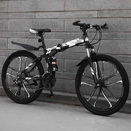 Luanda Falträder Luanda* Jugendfahrrad MTB, 26 Zoll, 27-Gang Erwachsene Mountainbike, Faltrad Mountain Fahrrad, Bike mit Scheibenbremse und Federgabel / Schwarz