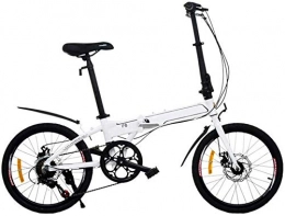 Mnjin Falträder Mnjin Rennrad Faltauto Vorne und Hinten Scheibenbremsen Aluminiumrahmen Sport Faltrad 20 Zoll 7 Geschwindigkeit