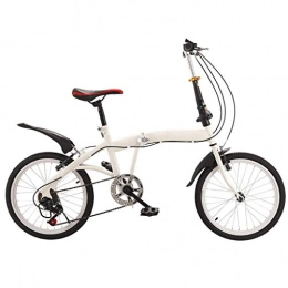 NIUYU Fahrräder NIUYU Faltrad Klapprad, Ultraleicht Speed Fahrrad Folding Rahmen Citybike Scheibenbremsen Mountainbike für Unisex City Commuter-Weiß-20Zoll