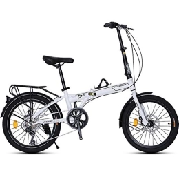 PLLXY Falträder PLLXY Fahrrad 20 In Kohlefaser, Mini Kompakte Faltbare City Bike, Ultraleicht Erwachsene Klapprad 7 Gang-schaltung B 20in