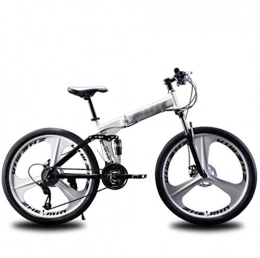 Tbagem-Yjr Fahrräder Tbagem-Yjr 24 Zoll Räder Mountainbikes, MTB Radfahren Scheibenbremsen Fahrrad Freizeit Unisex (Color : Silver, Size : 27 Speed)