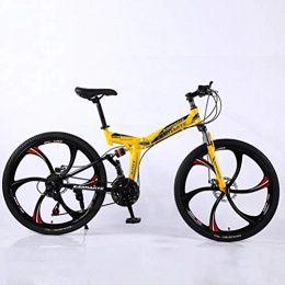 Tbagem-Yjr Fahrräder Tbagem-Yjr 24-Zoll-Stadt Straßenfahrrad 24 Geschwindigkeit Off-Road for Erwachsene Mountainbike Dämpfung (Color : Yellow)