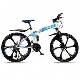 Tbagem-Yjr Fahrräder Tbagem-Yjr Die Bewegliche Falten Sport Freizeit Freestyle Mountainbike, 26-Zoll-Off-Road-Fahrrad (Color : Blue, Size : 30 Speed)