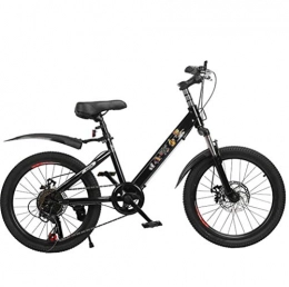 Tbagem-Yjr Fahrräder Tbagem-Yjr Kinder Mountainbike, 20 Zoll Rad Fahrrad Mit Variabler Geschwindigkeit Rennrad Cying (Color : Black, Size : 7 Speed)