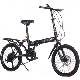 Tbagem-Yjr Fahrräder Tbagem-Yjr Klapprad Mit Variabler Geschwindigkeit, Kinder-Mountainbike 20 Zoll Rad Mit Variabler Geschwindigkeit (Color : Black)
