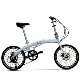 TWW Fahrrad 20 Zoll Faltrad Aluminiumlegierung Fahrrad Mountainbike Faltrad Fahrrad Mit Variabler Geschwindigkeit Sport Sport Fahrrad,Grau