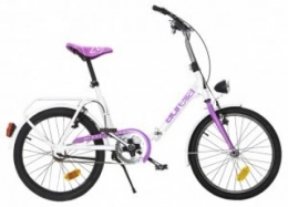 Aurelia Fahrräder vouwfiets 20-Zoll- 27 cm Unisex Velge Bremse Wei / Violett