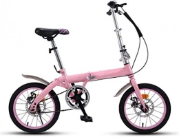 XIN Falträder XIN Faltrad Gebirgsfahrrad 16 / 20in Faltbare Student Im Freien Sport Radfahren Tragbarer 7 Speed ​​Bike for Männer Frauen Leichtklapp beiläufigen Damping Fahrrad (Color : D, Size : 16in)