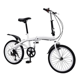 XUEMANSHOP Falträder XUEMANSHOP 20'' Klappfahrrad, Faltrad mit 7 Gang-Schaltung, Glocke Maximale Belastbarkeit 90kg Folding Bike Klapprad Erwachsene