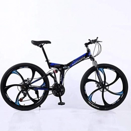 YOUSR Falträder YOUSR 26 Zoll 24-Gang-Klapp-Mountainbike Aus Kohlenstoffstahl - Herren MTB Sports Leisure Black Blue