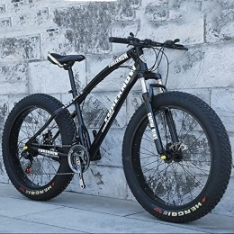 FAXIOAWA Mountainbike 20 / 24 / 26 * 4, 0-Zoll-Mountainbikes mit dicken Rädern, Fat Tire Mountain Trail-Fahrrad für Erwachsene, 7 / 21 / 24 / 27 / 30-Gang-Fahrrad, Rahmen aus Kohlenstoffstahl, Doppelfederung mit Doppelscheibenbremse,
