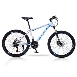 peipei Mountainbike 26-Zoll-21-Gang-, 24-Gang-, 27-Gang-Dreigang- / Sechsgang- / Zehngang-Rad Vorder- und Hinterrad-Doppelscheibenbremse Mountainbike - Weies und blaues Speichenrad_24 Zoll 24-Gang