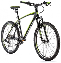 Leaderfox Mountainbike 26 Zoll Alu Jugend Fahrrad Leader Fox MXC MTB S-Ride 8 Gang Schwarz Grün Rh 36cm