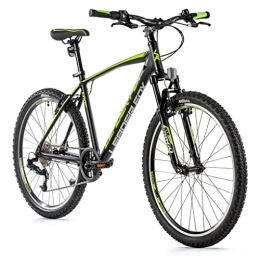 Leaderfox Mountainbike 26 Zoll Alu Mountain Bike Fahrrad Leader Fox MXC S-Ride 8 Gang Schwarz Grün Rh46cm